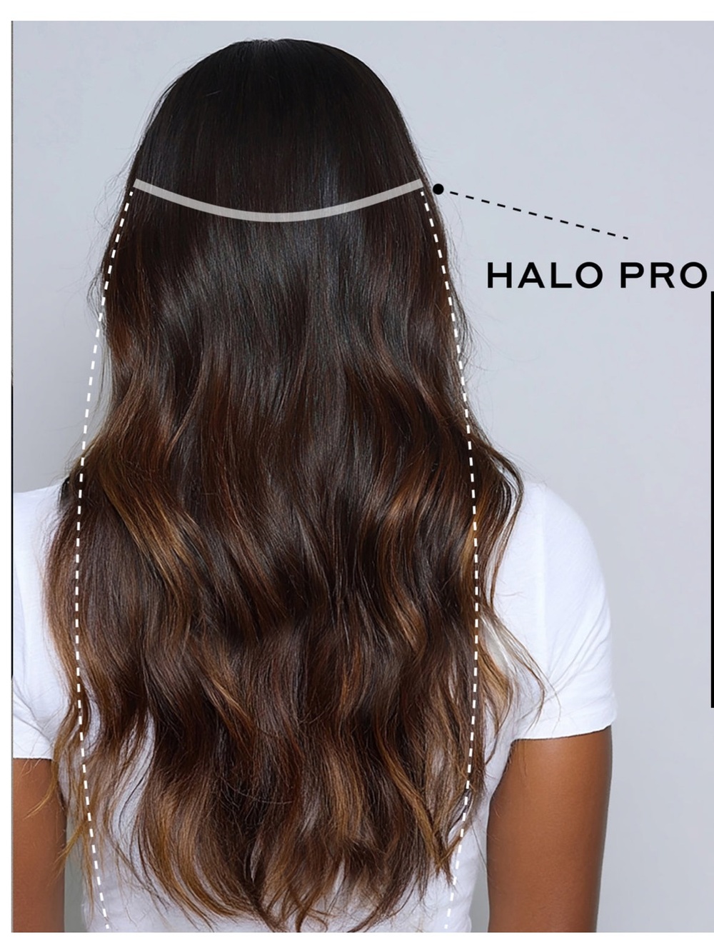 Bellami HALO PRO ExTENSIONS KIT, DARK HONEY COCOA #2/6 HIGHLIGHT